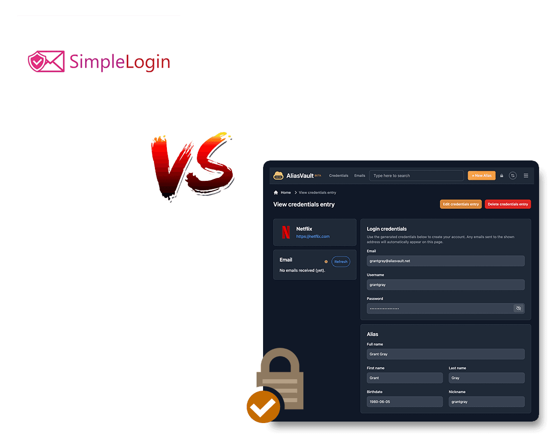 SimpleLogin Alternatief